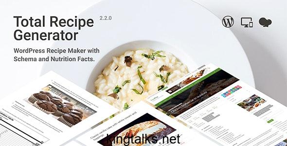 Total Recipe Generator 2.3.2 - WordPress Recipe Maker with Schema and Nutrition Facts